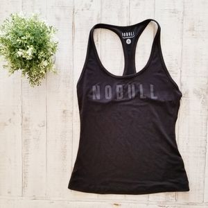No Bull Racerback Black Tank Top